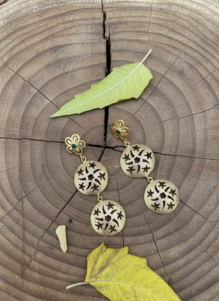 Hydro Emerald Cut Stone Drop Earrings for Women, 3-Inch Statement Design