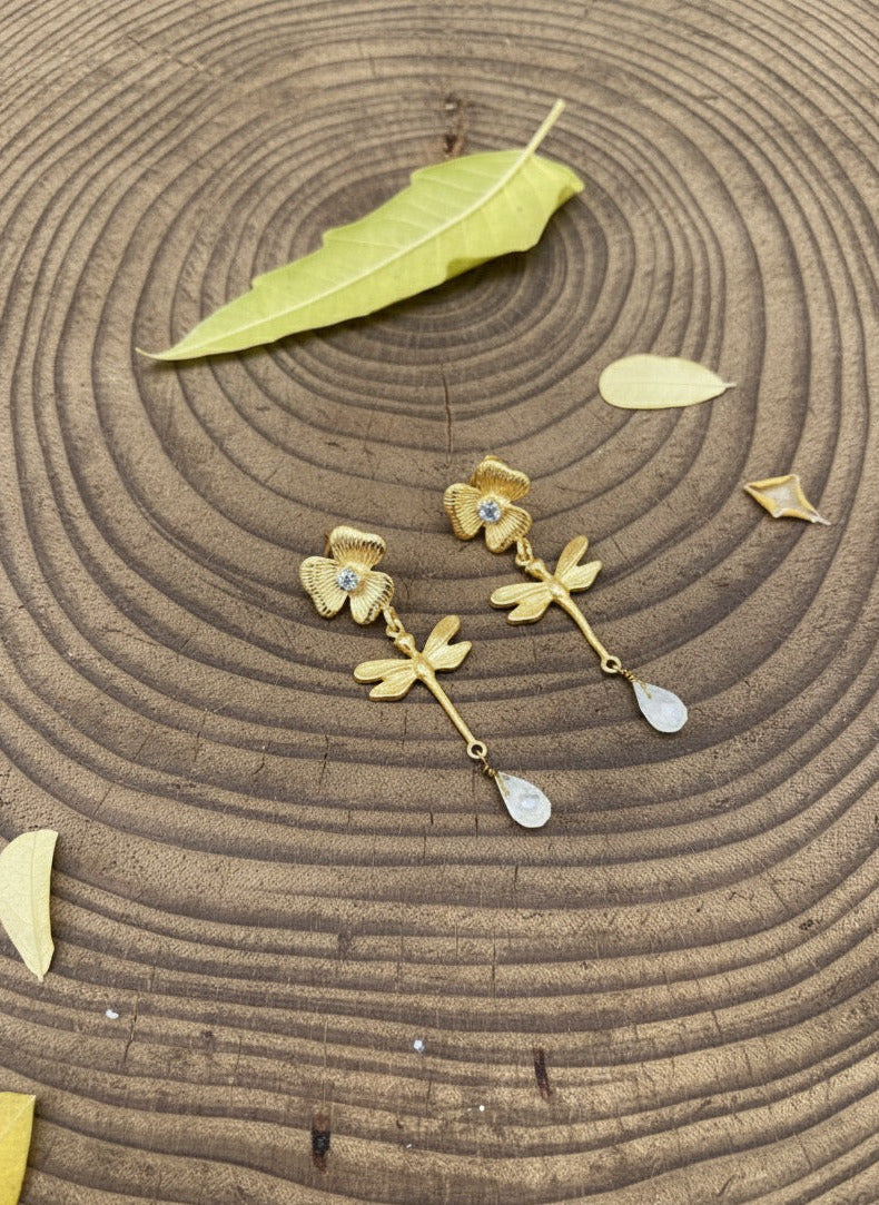 Aquamarine Drop Earrings for Women - Lightweight 2-Inch Elegant Gemstone Dangle Earrings